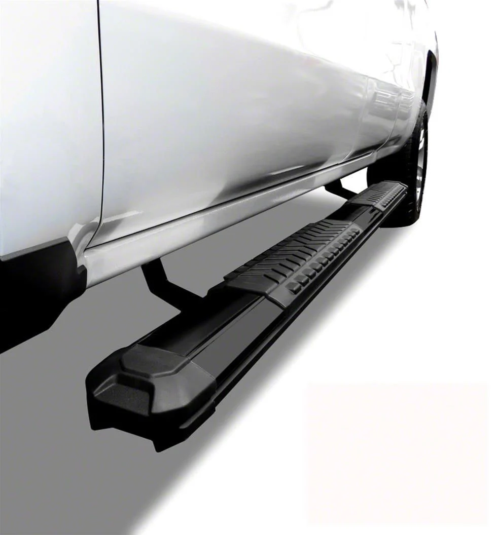 Cutlass Running Boards; Black (07-18 Sierra 1500 Extended/Double Cab)