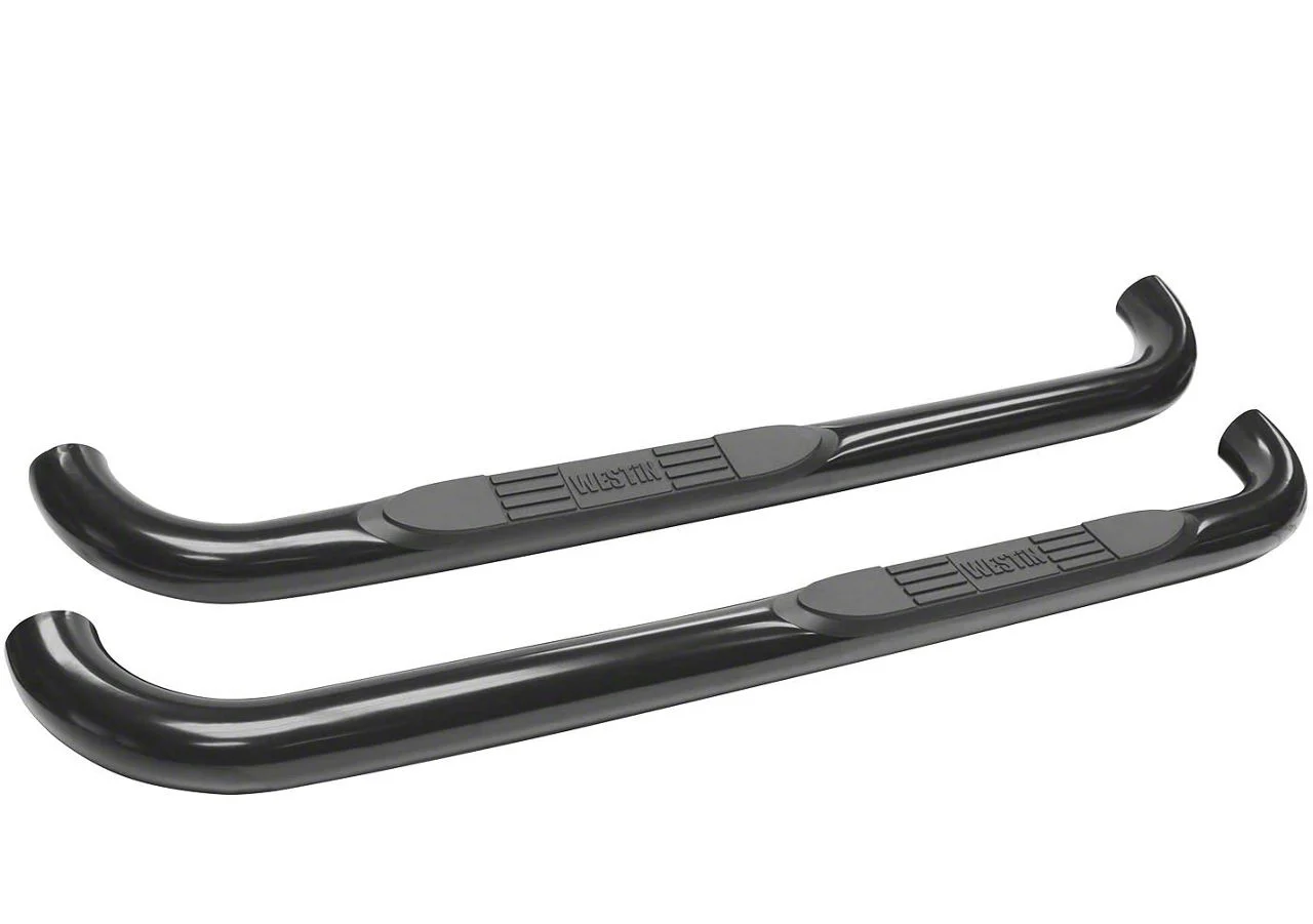 Westin E-Series 3-Inch Nerf Side Step Bars; Black (14-18 Sierra 1500 Regular Cab)