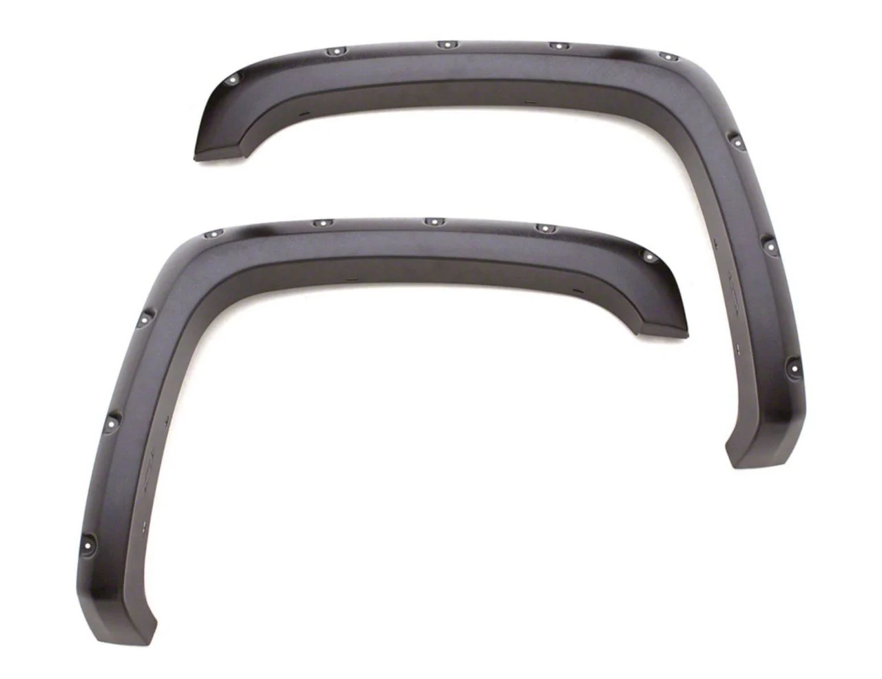Elite Series Rivet Style Fender Flares; Front; Textured Black (19-26 Sierra 1500)