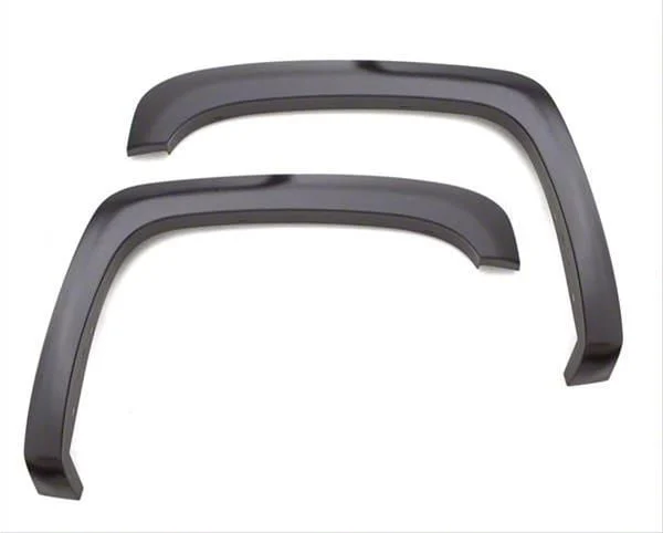 Elite Series Sport Style Fender Flares; Front and Rear; Textured Black (16-18 Sierra 1500)
