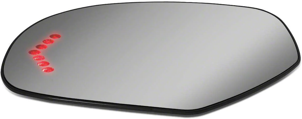 Heated Mirror Glass with LED Turn Signal; Driver Side (07-13 Sierra 1500)