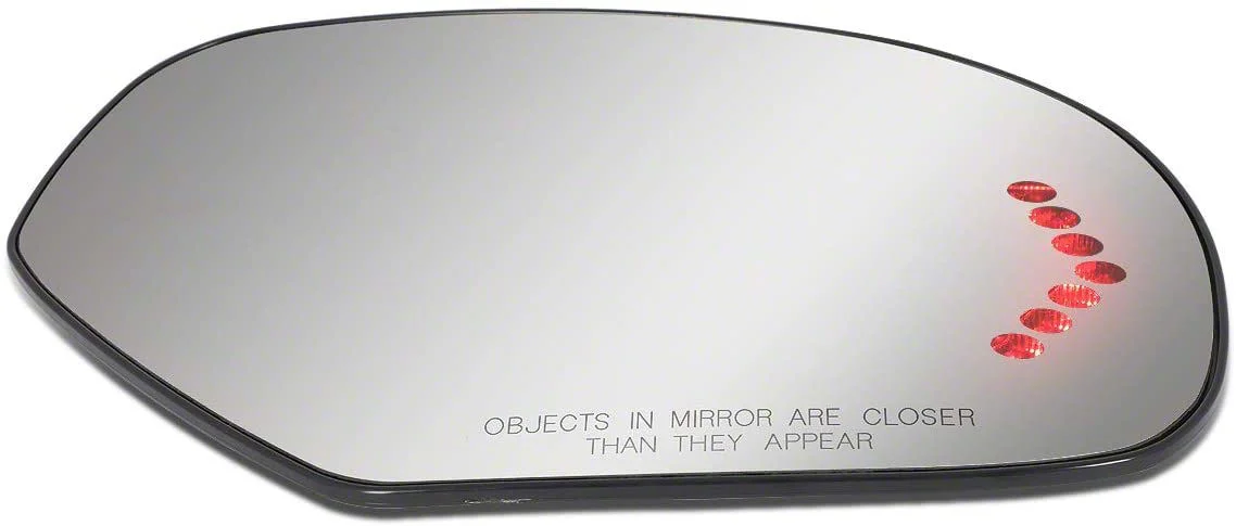 Heated Mirror Glass with LED Turn Signal; Passenger Side (07-13 Sierra 1500)