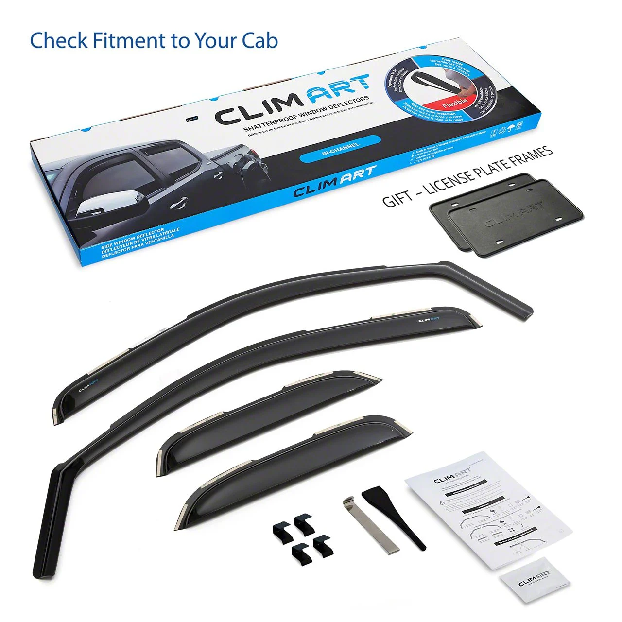 in-Channel Window Deflectors (07-13 Sierra 1500 Extended Cab)