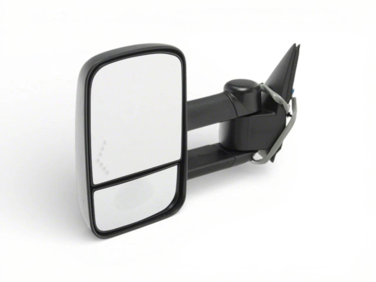OEM Style Extendable Manual Towing Mirror with Turn Signal; Driver Side (03-06 Sierra 1500)