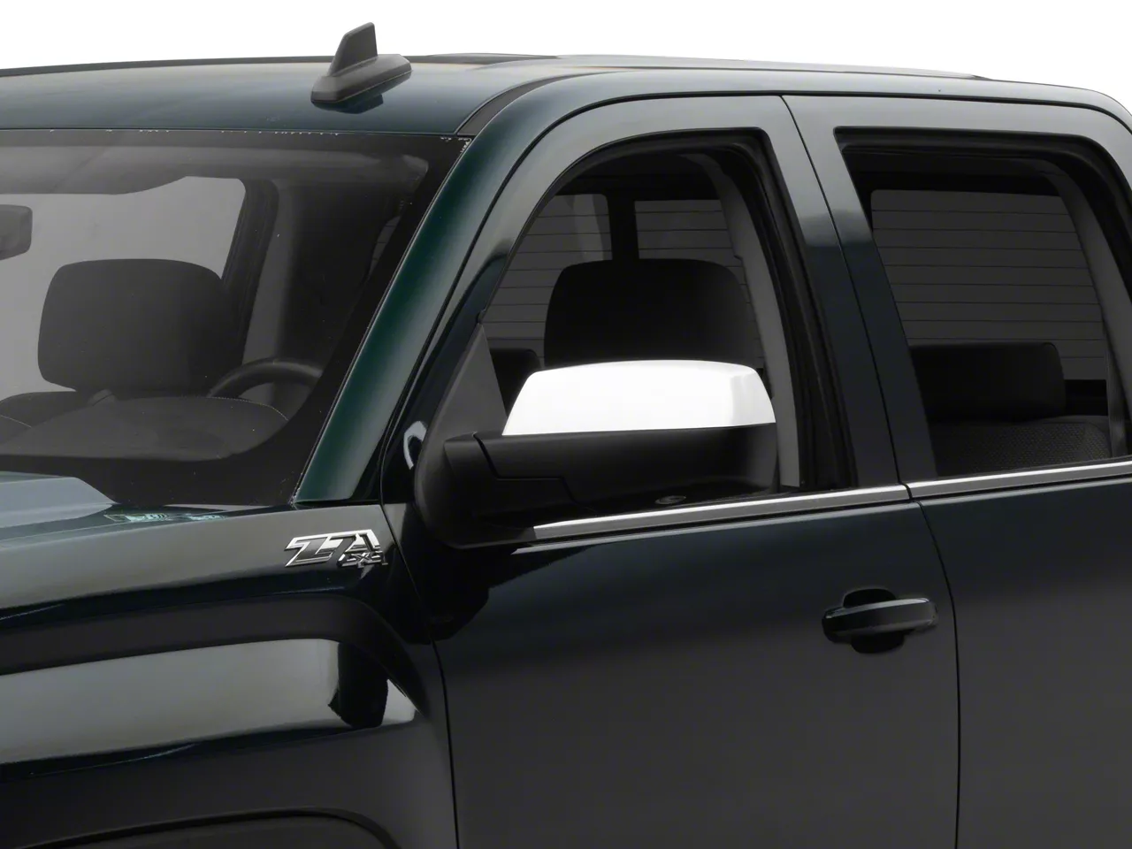 Powered Heated Memory Side Mirror with Chrome Cap; Driver Side (14-18 Sierra 1500)