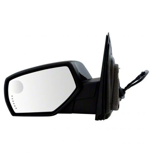 Powered Heated Memory Side Mirror with Puddle Light; Paint to Match; Driver Side (14-18 Sierra 1500)