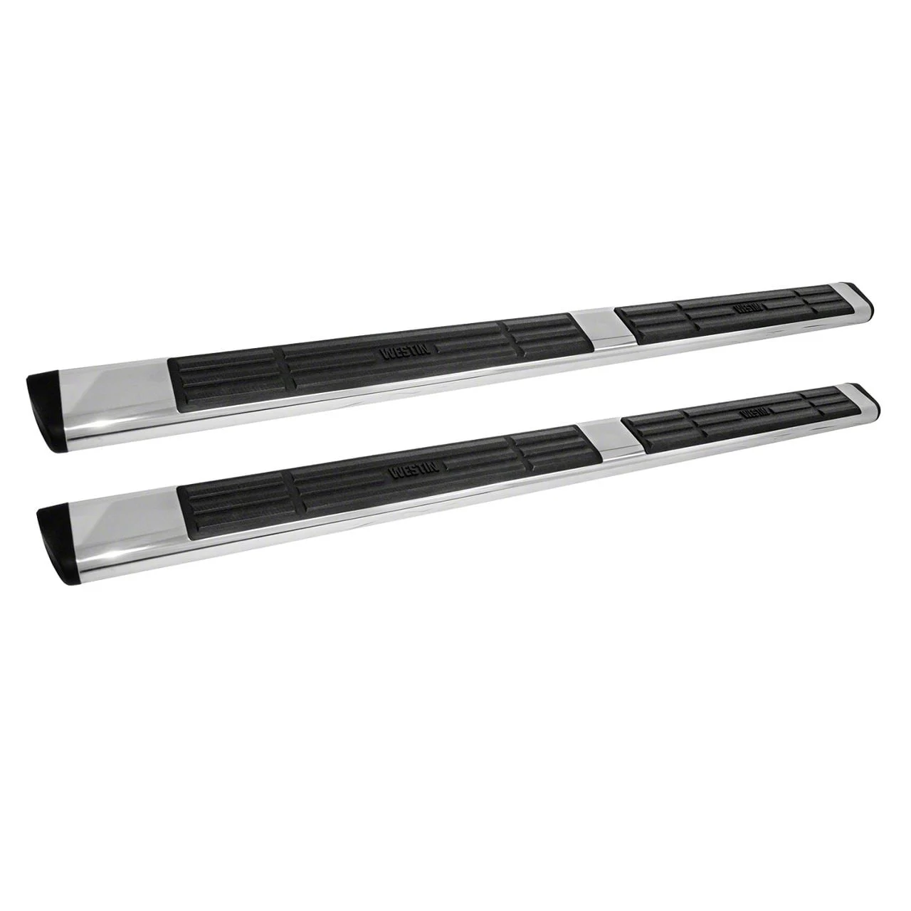 Westin Premier 6 Oval Nerf Side Step Bars with Mounting Kit; Stainless Steel (19-26 Sierra 1500 Crew Cab)