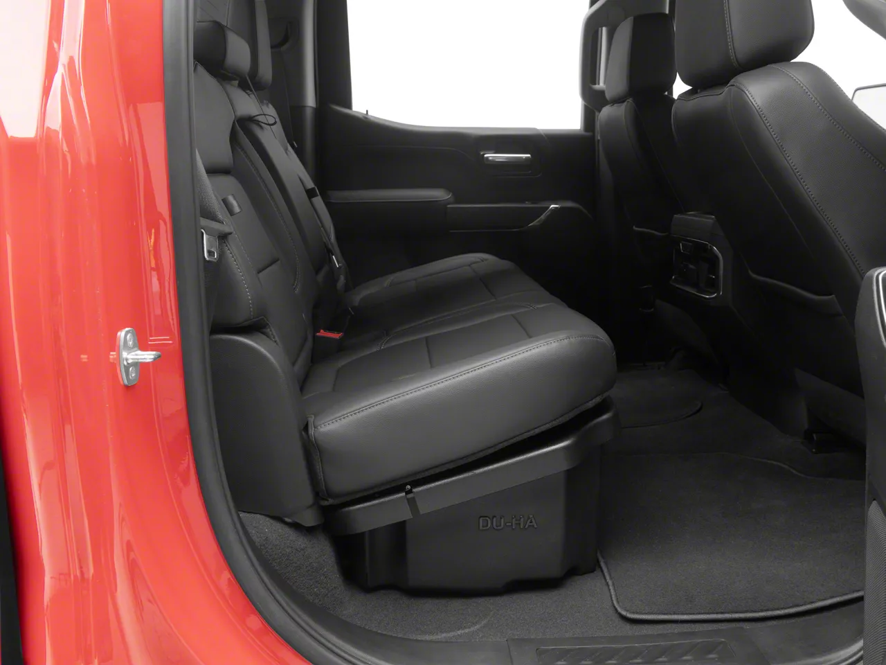 Underseat Storage with Lockable Lid; Black (19-26 Sierra 1500 Crew Cab)