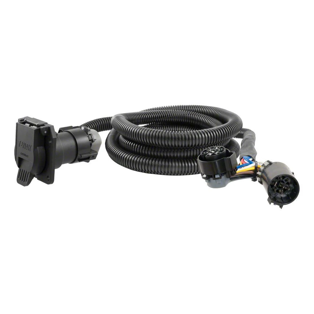 7-Foot 5th Wheel/Gooseneck Custom Wiring Harness with 7-Way Connector (07-26 Sierra 2500 HD)