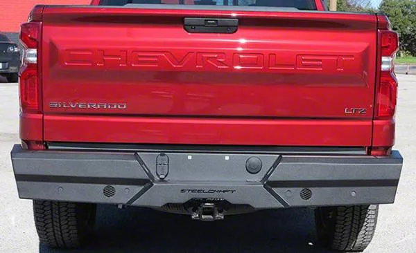 Elevation Rear Bumper; Fine Textured Black (20-26 Sierra 2500 HD)