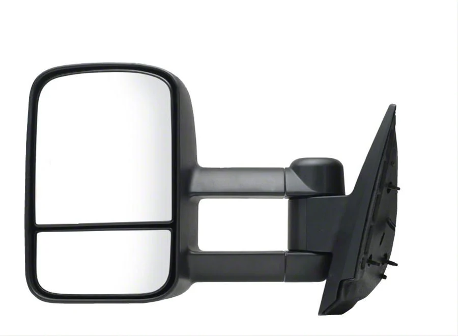 OEM Style Extendable Manual Towing Mirror; Driver Side (07-14 Sierra 2500 HD)