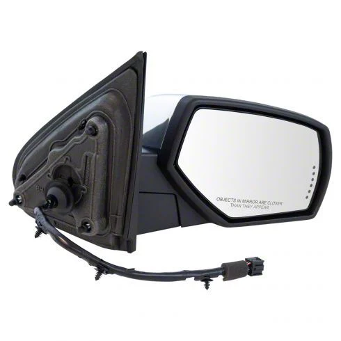 Powered Heated Memory Side Mirror with Chrome Cap; Passenger Side (15-19 Sierra 2500 HD)