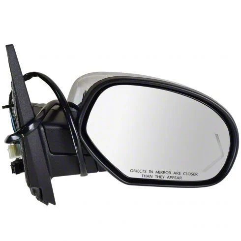 Powered Heated Memory Side Mirror with Chrome Cap; Passenger Side (09-14 Sierra 2500 HD)