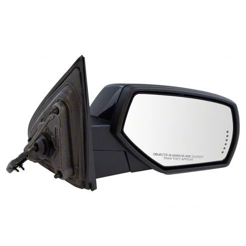 Powered Heated Memory Side Mirror with Puddle Light; Paint to Match; Passenger Side (15-19 Sierra 2500 HD)