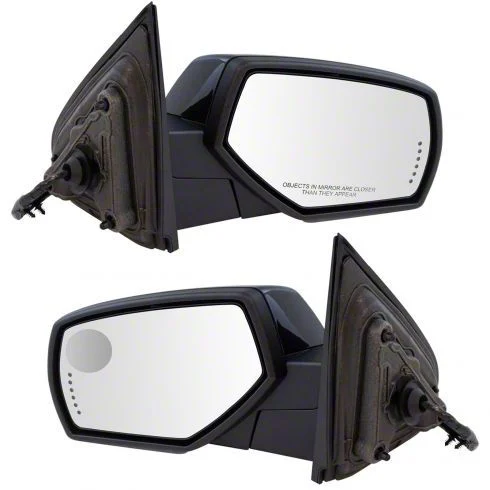 Powered Heated Memory Side Mirrors with Puddle Lights; Paint to Match (15-19 Sierra 2500 HD)