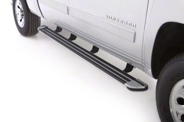 Crossroads Running Boards; Chrome (15-19 Sierra 2500 HD Double Cab)