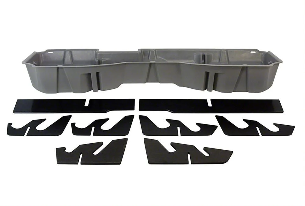 Underseat Storage; Ash Gray (15-19 Sierra 2500 HD Crew Cab)