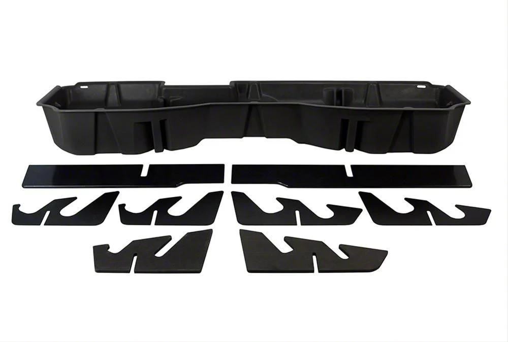 Underseat Storage; Black (15-19 Sierra 2500 HD Crew Cab)
