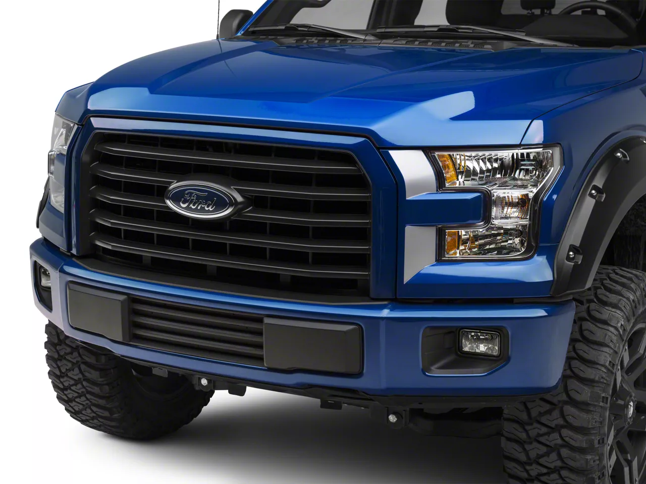 SEC10 Headlight Accent Decals; Silver (15-17 F-150; 2018 F-150 Raptor)