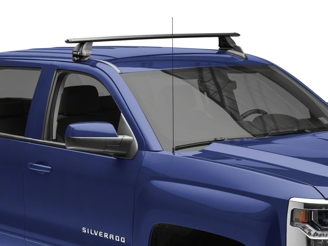 Rhino-Rack Vortex 2500 1-Bar Roof Rack; Black; Rear (14-18 Silverado 1500 Double Cab, Crew Cab)