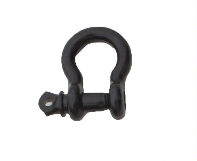 1/2-Inch Recovery D-Ring; Black