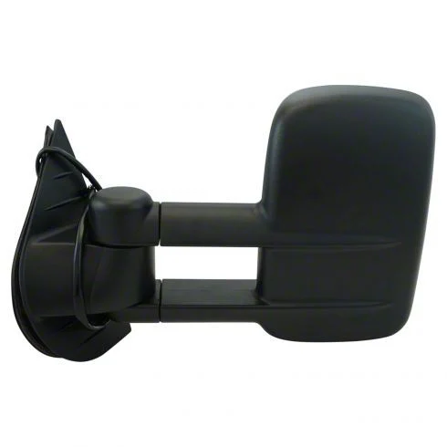 180 Degree Swing Powered Heated Manual Folding Towing Mirror; Driver Side (07-13 Silverado 1500)