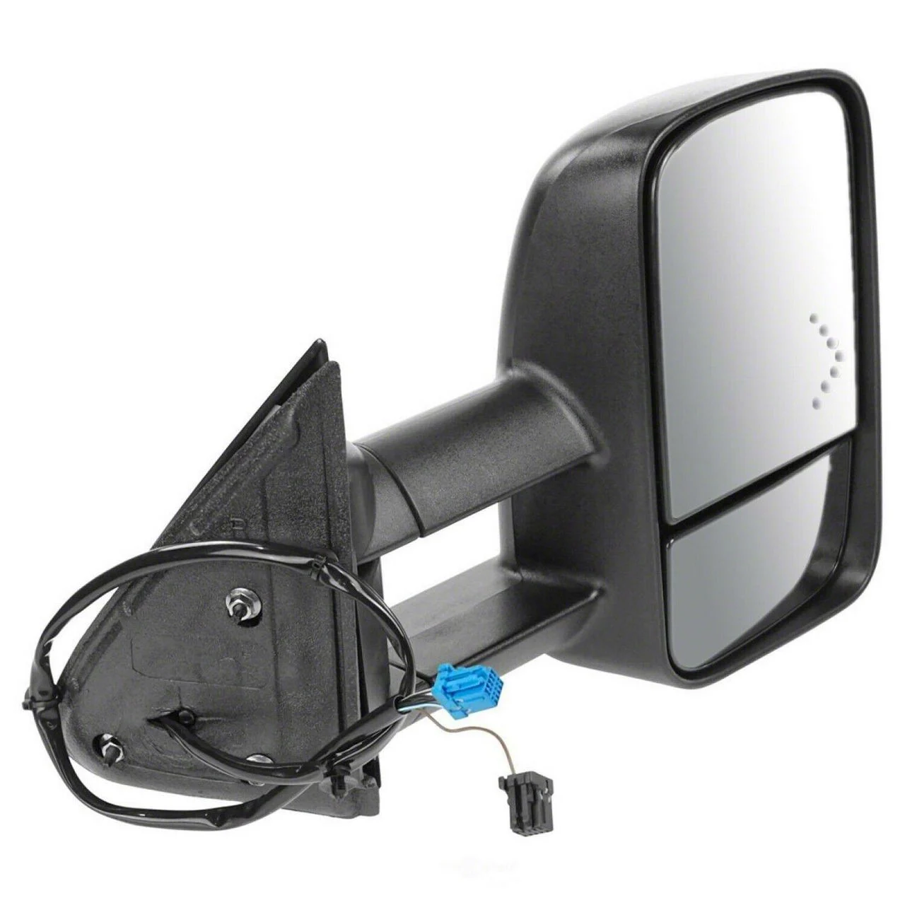 180 Degree Swing Powered Heated Manual Folding Towing Mirror; Passenger Side (03-06 Silverado 1500)