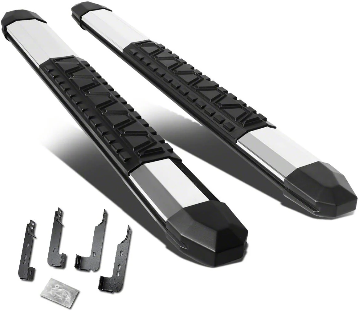 5-Inch Running Boards; Stainless Steel (07-18 Silverado 1500 Regular Cab)