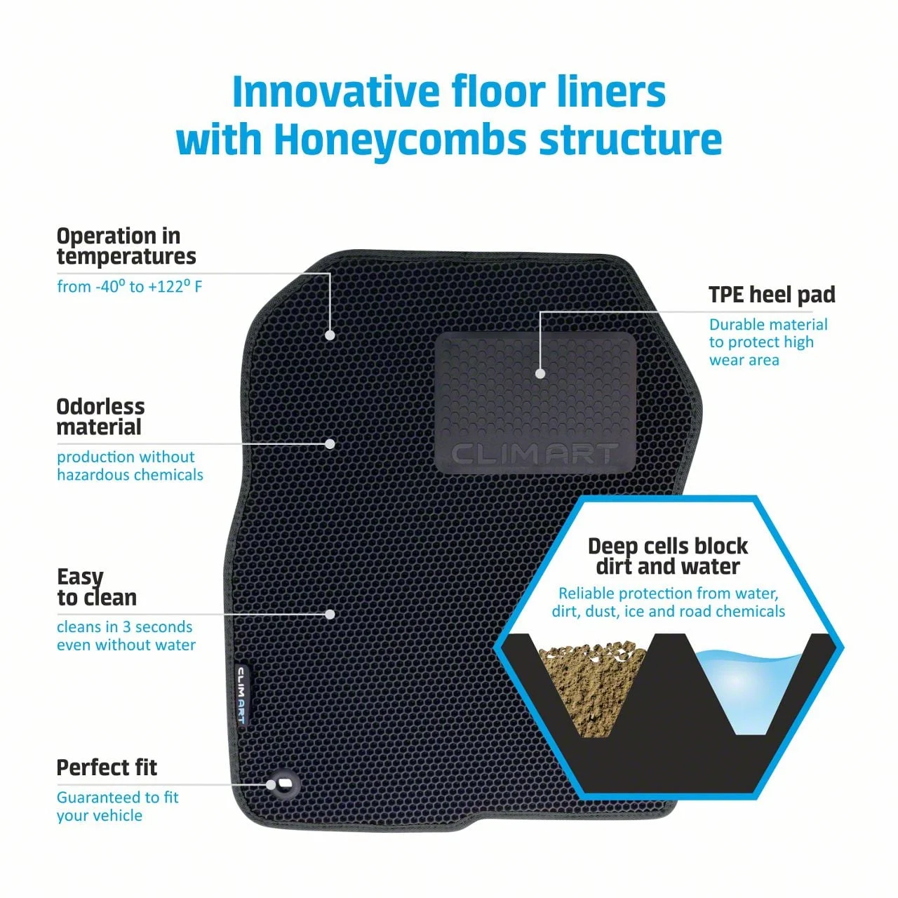Custom Fit Front and Rear Floor Liners; Black (07-13 Silverado 1500 Extended Cab)