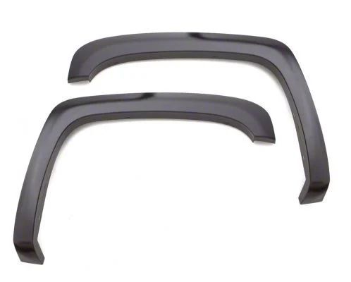 Elite Series Sport Style Fender Flares; Rear; Textured Black (16-18 Silverado 1500 w/ 5.80-Foot Short Box)