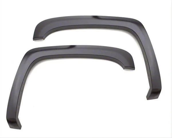 Elite Series Sport Style Fender Flares; Front and Rear; Textured Black (16-18 Silverado 1500 w/ 6.50-Foot & 8-Foot Long Box)