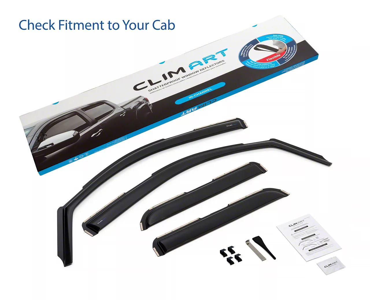 in-Channel Window Deflectors (14-18 Silverado 1500 Double Cab)