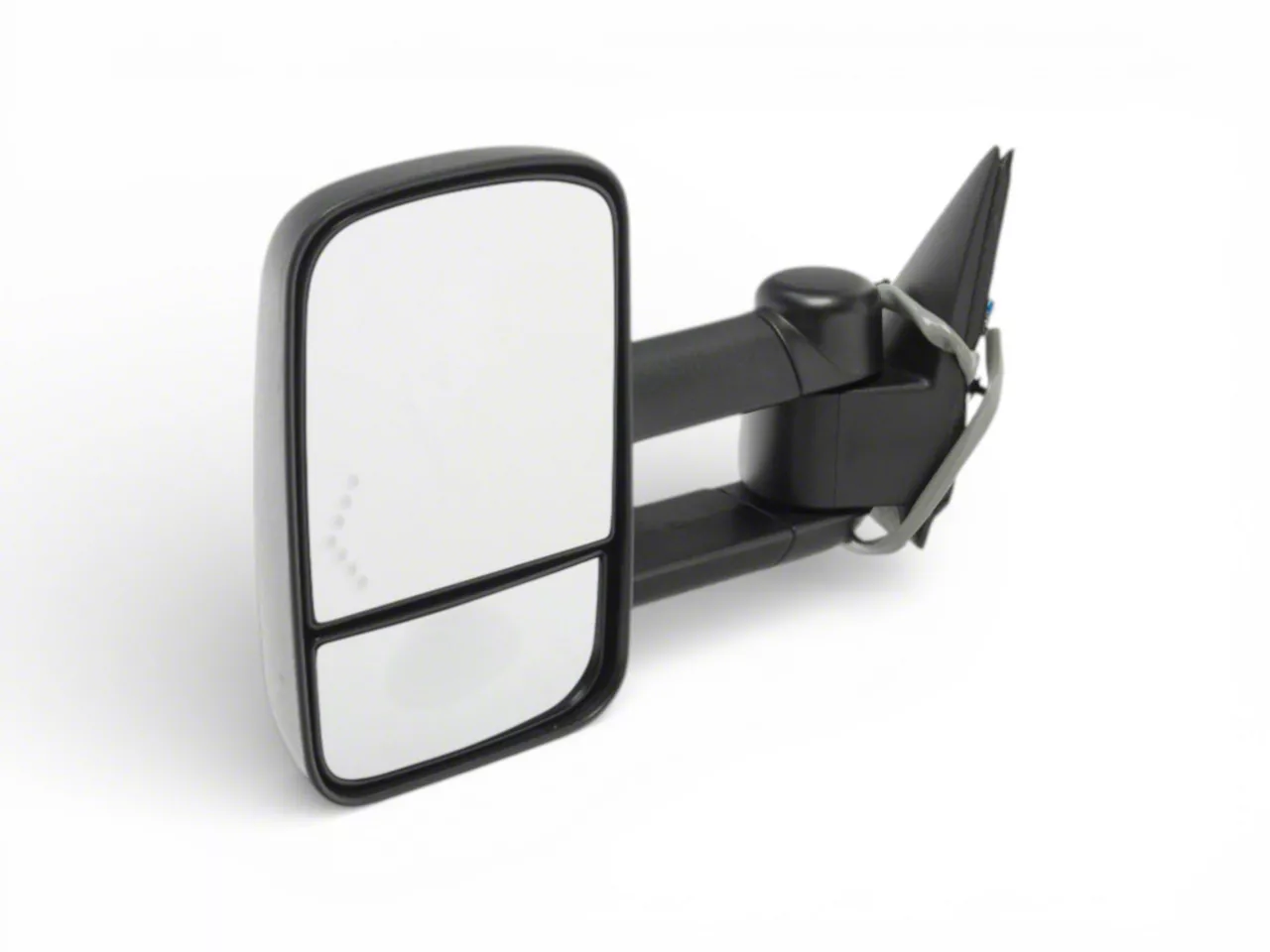 OEM Style Extendable Manual Towing Mirror with Turn Signal; Driver Side (03-06 Silverado 1500)