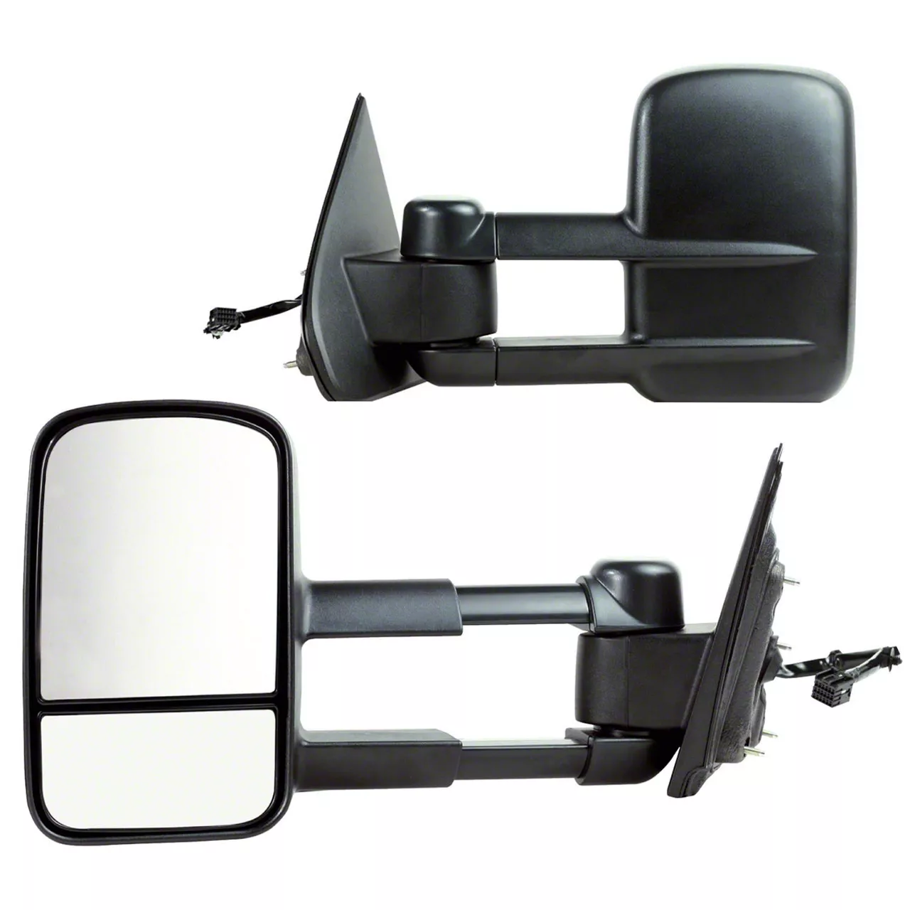 OEM Style Extendable Powered Towing Mirrors; Driver and Passenger Side (14-16 Silverado 1500)