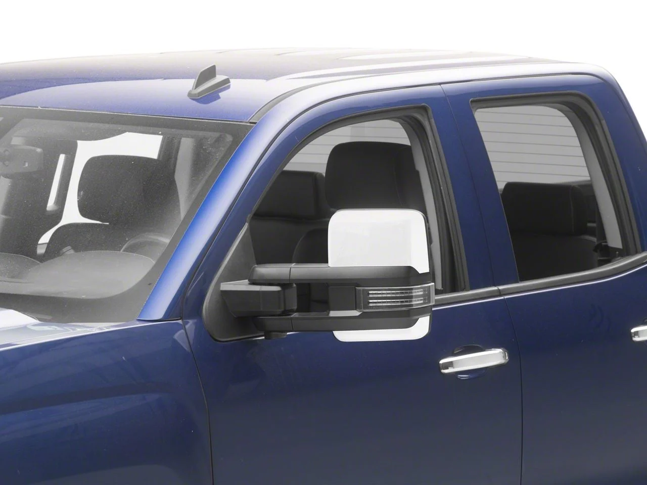 Powered Heated Memory Power Folding Towing Mirrors with Chrome Cap (14-18 Silverado 1500)