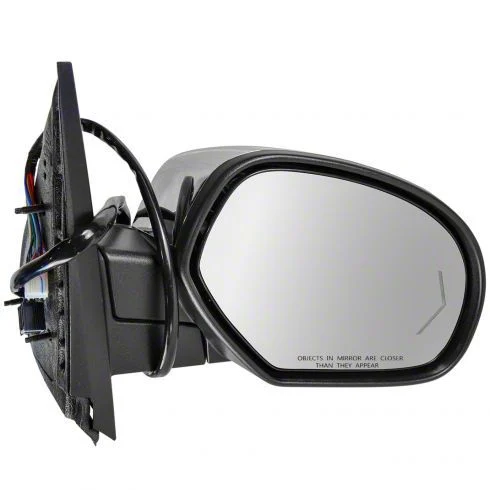 Powered Heated Memory Side Mirror with Chrome Cap; Passenger Side (09-14 Silverado 1500)