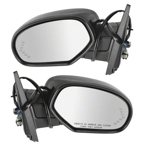 Powered Heated Memory Side Mirrors; Paint to Match (07-08 Silverado 1500)