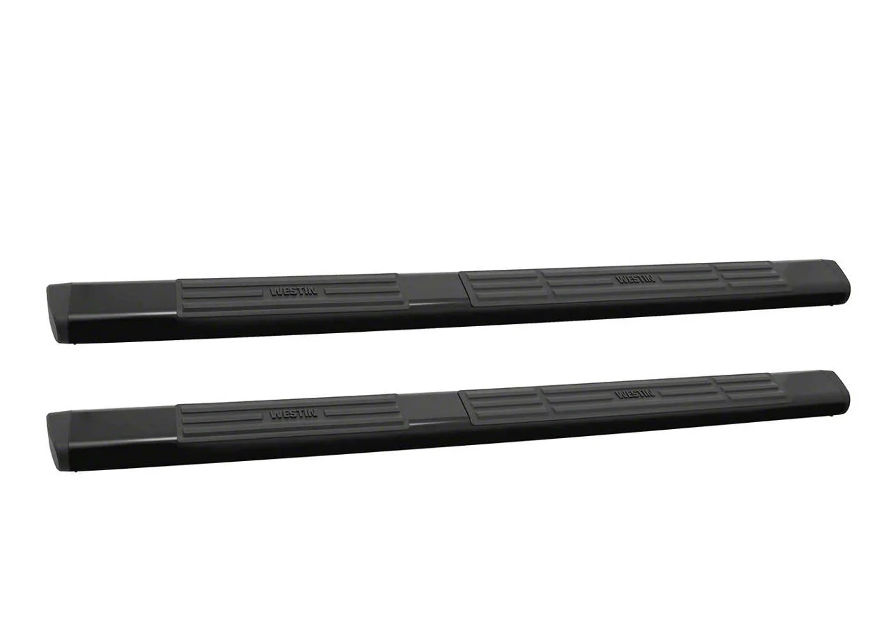 Westin Premier 6 Oval Nerf Side Step Bars with Mounting Kit; Black (19-26 Silverado 1500 Crew Cab)