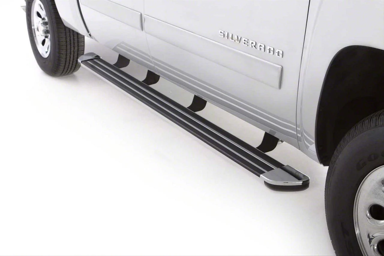 Crossroads Running Boards; Chrome (07-18 Silverado 1500 Crew Cab)