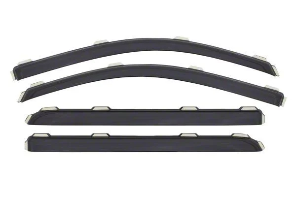 Ventvisor Elite In-Channel Side Window Delflectors; Smoked (14-18 Silverado 1500 Crew Cab)