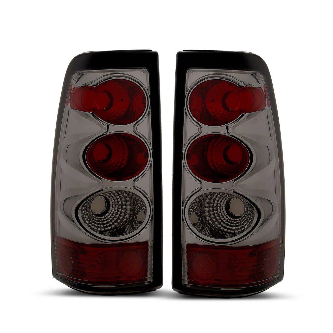 Raxiom Axial Series Tail Lights; Black Housing; Smoked Lens (03-06 Silverado 1500 Fleetside)