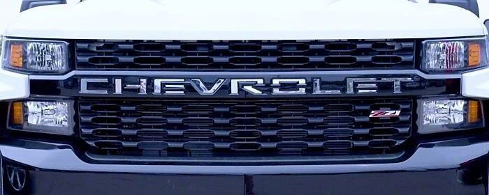 Putco Stainless Steel Tailgate Insert Letters; Stamped Version (19-26 Silverado 1500)
