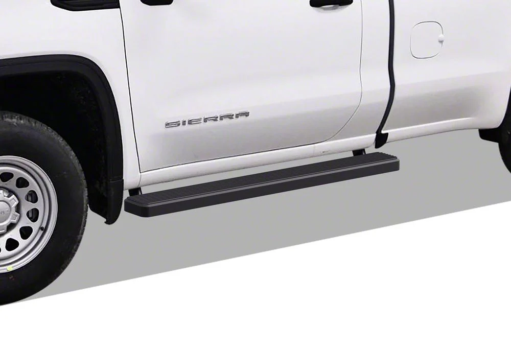 5-Inch iStep Running Boards; Black (20-26 Silverado 2500 HD Regular Cab)