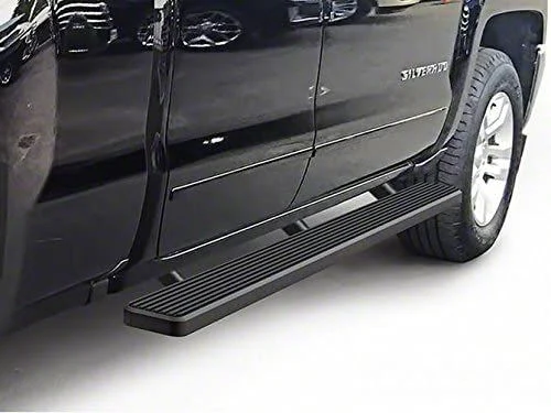 5-Inch iStep Running Boards; Black (07-14 Silverado 2500 HD Crew Cab)