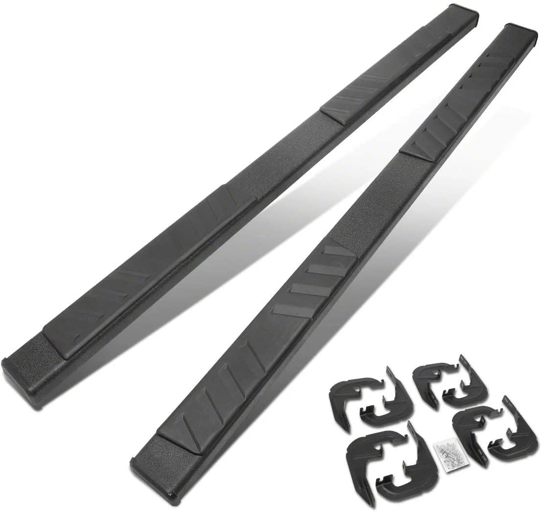 5-Inch Running Boards; Black (20-26 Silverado 2500 HD Crew Cab)
