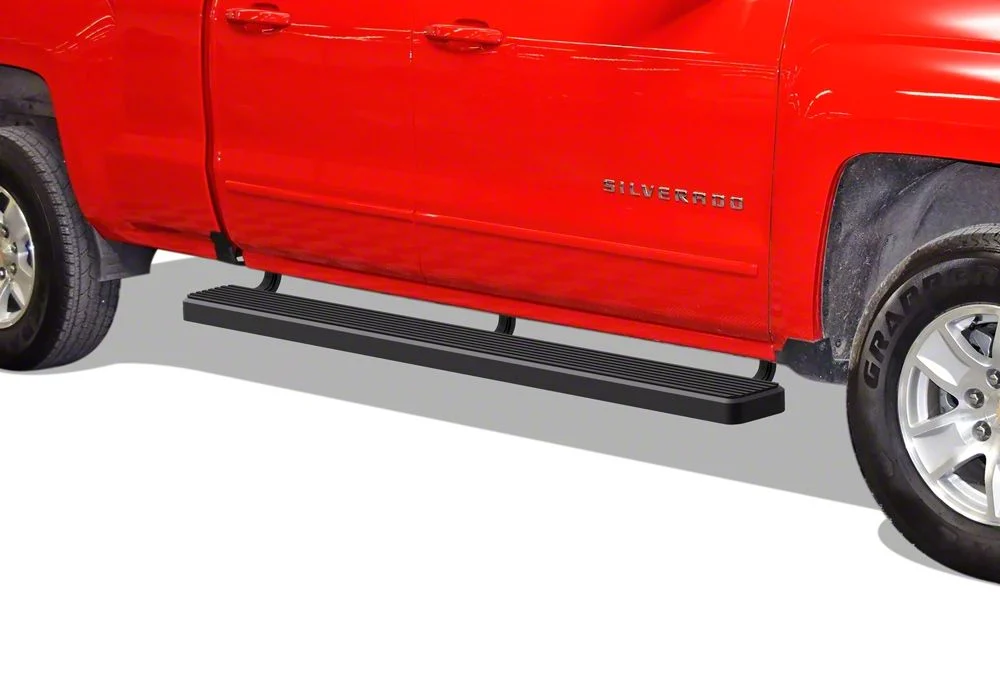 6-Inch iStep Running Boards; Black (20-26 Silverado 2500 HD Double Cab)