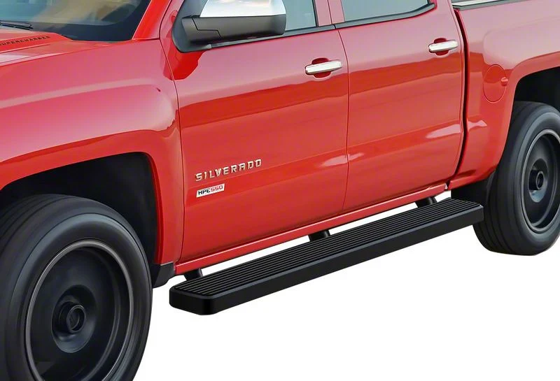 6-Inch iStep Running Boards; Black (07-14 Silverado 2500 HD Crew Cab)