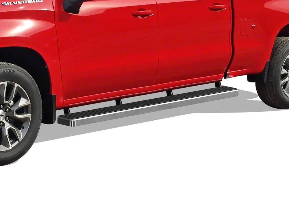 6-Inch iStep Running Boards; Hairline Silver (20-26 Silverado 2500 HD Crew Cab)