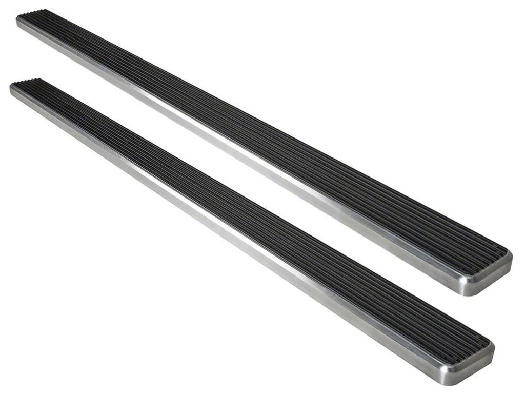 6-Inch iStep Running Boards; Hairline Silver (20-26 Silverado 2500 HD Double Cab)