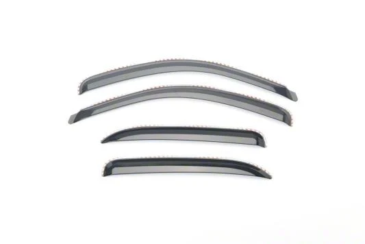 Putco Element Tinted Window Visors; Channel Mount; Front and Rear (15-19 Silverado 2500 HD Double Cab)
